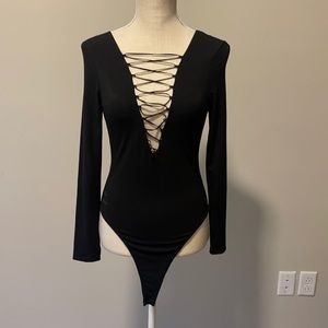 VS black bodysuit